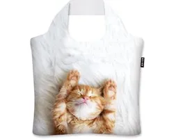 Ecozz tas Kitten - Erma Cerna - met rits - 46x41cm