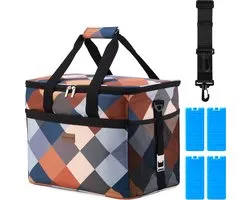 Packaway 4 Laags Geïsoleerde Koeltas - Lunchtas 30 liter - Block