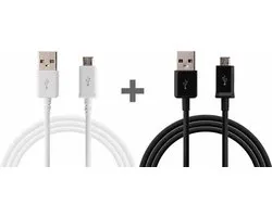 2 x Micro usb oplader universeel | Geschik voor: Samsung Galaxy S4, S5 (mini), S6 (edge), Advance, Note / Huawei / Nokia / LG / HTC / eReader Etc Lader/Adapter/Charger