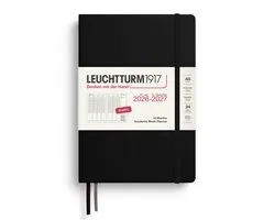 Leuchtturm1917 A5 Medium Academic Week Planner 2026/2027 (18 mnds) hardcover Black