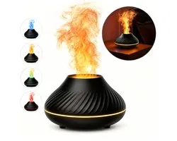 Diffuseur d'arômes – Humidificateur - Diffuseurs d'arômes avec 4 options d'éclairage – Diffuseur de parfum Nébuliseur – Diffuseurs d'arômes d'aromathérapie - Vaporisateur d'huile essentielle - AIMASON