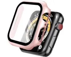 Apple Watch Series 7 / 8 - 41 mm - Protecteur Goud' écran Or Rose - Coque Rigide iMoshion Full Cover - Or Goud