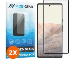 Mobigear Screenprotector geschikt voor Google Pixel 6 Pro Glazen | Mobigear Premium Screenprotector - Case Friendly - Zwart (2-Pack)
