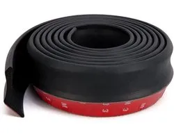 VCTparts® Bumper Bescherming Lip Verlaging Strip Rubber Zwart (2.5m)