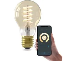 Calex Smart Outdoor Smart LED Lamp - E27 - Slimme Bluetooth Mesh Bulb - RGB en Warm Wit Licht - Goud - 7W