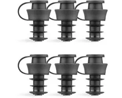Coravin Pivot stoppers 6 stuks - Zwart