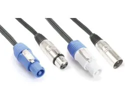 Combikabel – PD Connex LDP05 combikabel voor lichteffecten, 5 meter. Twee kabels in één!
