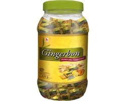Gingerbon - Snoep au Gingembre - Miel Citron - 620 Grammes - (Refermable)