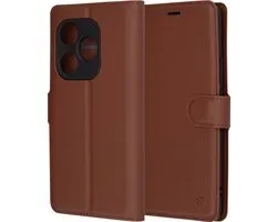 Hoesje geschikt voor Realme GT 6 - Techsuit Leather Folio Book Wallet Case - Bruin