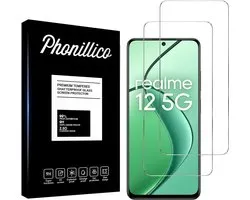 Screenprotector voor Realme 12 5G - 2 stuks Beschermglas van glas Transparante glazen schermbeschermfolie