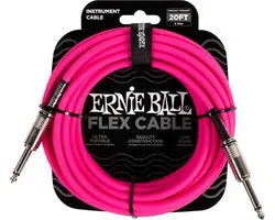 Ernie Ball 6418 Flex Cable Gitaarkabel Roze 6 Meter