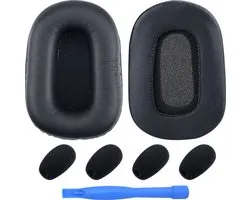 Vervangende Oorkussens en Microfoon Schuim voor BlueParrott B450-XT, B450XT, S450-XT, S450XT Hoofdtelefoons van MMOBIEL – Memory Foam en Protein PU Koptelefoon Oorkussens – Zwart
