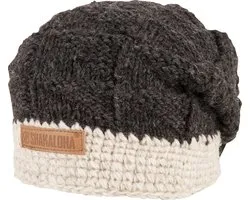 Shakaloha Gebreide Wollen Muts Heren & Dames Beanie Hat van schapenwol met polyester fleece voering - Bowl Beanie Beige Unisex - One Size Wintermuts