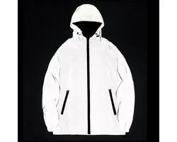 Reflecterende Windjack - Waterafstotende Jas - Sport - Aantrekkoord
