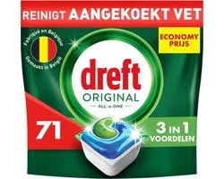 Dreft Original - All In One - Vaatwascapsules - 71 Afwasbeurten
