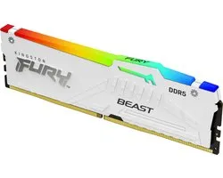 16GB 6400MT/s DDR5 CL32 DIMM FURY Beast White RGB EXPO