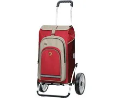 Andersen SHOPPER MANUFAKTUR Chariot de courses Royal Shopper Hydro 2.1 Red Rouge