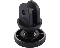PULUZ Mini formaat 1/4 inch schroeven Tripod Mount Adapter voor  GoPro HERO 7 / 6 / 5 / 5 session / 4 session / 4 / 3+/ 3 / 2 / 1    Xiaoyi nl andere actie camera's  3.9 mm Diameter schroeven gat  2.2 cm Diameter