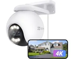 EZVIZ H80x Dual lens– 4K Beveiligingscamera Buiten – 360° PTZ – Auto Motion Detection&Zoom - Google Assistant&Alexa - Geen maandelijkse kosten