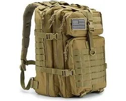 PromoHome 45L Grote Tactische militaire en Nood Rugzak voor outdoor Molle survival, Geschikt voor Reizen, Rode Kruis en Buitenactiviteiten