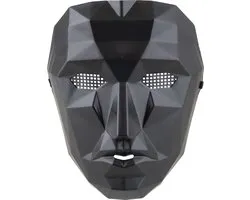 plastiek masker gezicht zwart Squid game
