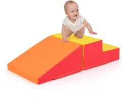 COSTWAY Schuimrubberen bouwstenen voor kinderen, zachte bouwstenen om te ravotten en te klimmen, reuzenbouwstenen van schuim, grote bouwstenen voor baby's en peuters