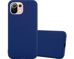Coque Cadorabo pour Xiaomi Mi 11 LITE (4G / 5G) / 11 LITE NE en CANDY DARK BLUE - Housse de protection en silicone TPU souple