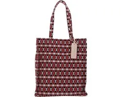 COCCINELLE Schoudertas Never Without Bag Monogra Handbag Jaquard Fabric Mul. Cranbe / Darkbr Veelkleurig