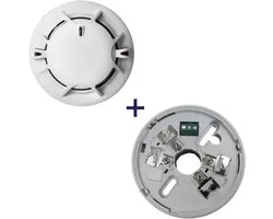 Aritech Kidde NC-DPM-W - Optische en Hittemelder + NC-DBR-W Montagesokkel