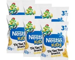 Nestlé Kids Tic Tac Toe Snacks Cheese - Peuter Snack - 3+ jaar - 6 x 42g