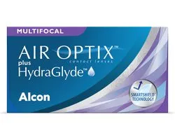 +3,50 - Air Optix® plus HydraGlyde® Multifocal - Medium - Pack de 3 - Lentilles mensuelles - Lentilles de contact multifocales