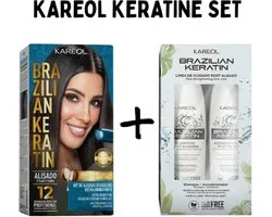 KAREOL - Keratine Set - Hydraterende Keratinebehandeling 150ml + Shampoo & Conditioner 300ml