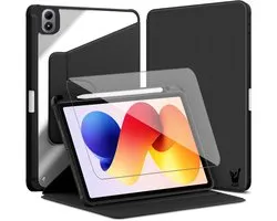 Hoes en Screenprotector geschikt voor Xiaomi Redmi Pad 2 Pro 12.1 inch – 360° draaibaar – Met pencil houder – Zwart