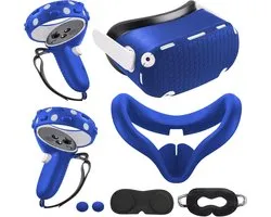 VR Accessoires Set - VR Kit Bescherming - Comfortabel Gamen - Speciaal Ontworpen - 230 Grams - Blauw