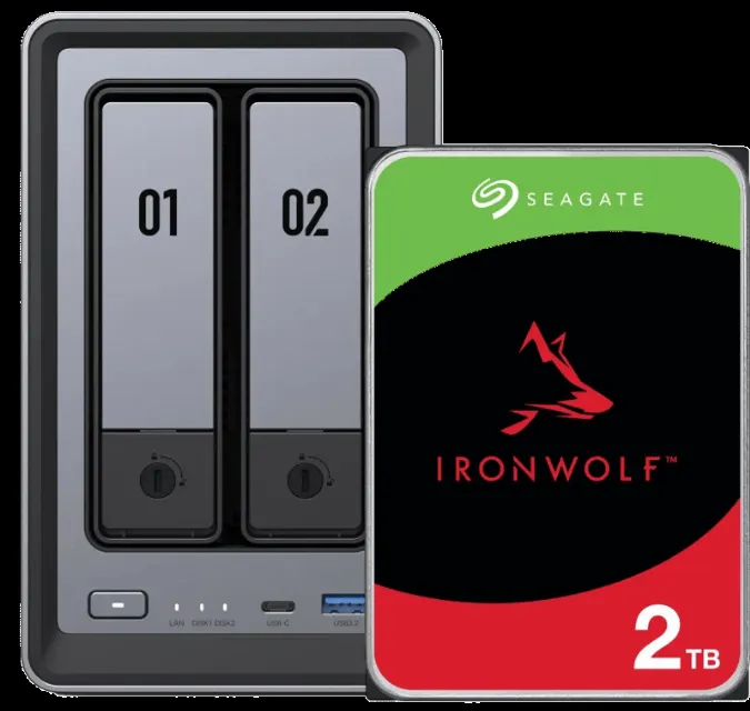 UGREEN NASync DXP2800 + Seagate Ironwolf 2TB