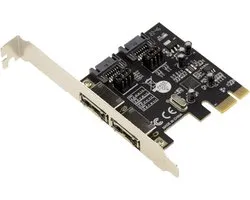 PCI Express SATA 3 Controller Kaart met Interne SATA en Externe eSATA Aansluitingen