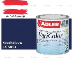 ADLER Varicolor Lakverf RAL 5013 – Kobaltblauw 375 ml – 2-in-1 Houtverf, Metaalverf en Kunststof Lak voor Binnen & Buiten