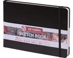Talens Art Creation schetsboek zwart 14,8x21 140grams