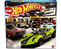Mattel - Hot Wheels Legends Tour Themed 6 speelgoedvoertuigen