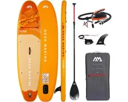 Aqua Marina Fusion 10'10 - Ensemble de Planche SUP Gonflable avec Pompe Électrique - SUP Polyvalent - Ensemble Complet - Modèle 2026