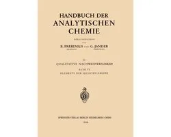 Handbuch der analytischen Chemie Handbook of Analytical Chemistry6- Elemente der Sechsten Gruppe