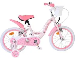Volare Bicycles Vélo pour Enfants Hello Kitty - Filles - 16 pouces - Rose - Deux Freins à Main