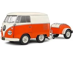 Solido Volkswagen Kool Kombi 1:18 Model Oranje & Wit 1950