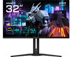 GIGABYTE AORUS FO32U - Moniteur QD-OLED - 31.5'' - OLED - 3840x2160 (4K) - 165 Hz - 0.03 ms - 250 cd/m² - 1500000:1 - FreeSync Premium Pro - noir
