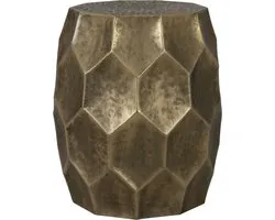 Light & Living Bijzettafel Kalan - Antiek Goud - Ø37cm - Oosters