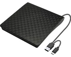 Xlyne Externe Blu-ray brander USB-A, USB-C, USB-A 2.0 Zwart