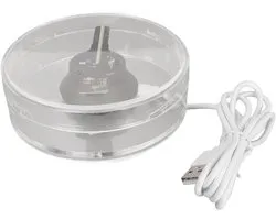 3D-hologramventilator, WiFi-tabletholografische Videoprojector Reclamedisplay Ingebouwde Luidspreker, 2 Bladeren 3D-reclamemachine met 48 LED's, Geheugenkaart, voor Bedrijven,