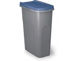 Afvalbak - 'Home Eco System' - afvalscheiding - Prullenbak - Afvalemmer - Wielen - 40 Liter - Blauw
