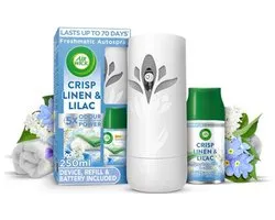Airwick Freshmatic Max Houder + navulling Crisp Linen & Lilac 250 ml