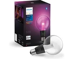 Lampe globe Philips Hue Lightguide G95 - lumière blanche et colorée - E27